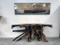 Preview: Sideboard aus einer Teak Baumwurzel schwarz lackiert 180 x 80 x 45 cm