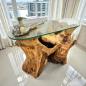 Preview: Solid Suar wood sideboard, 118x74x43 cm, tree trunk shape