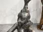 Preview: Skulptur aus Aluminium Mann mit Baum