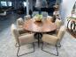 Preview: Sonderangebot Stuhl "Lugano beige" mit Metallgestell