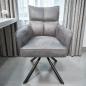 Preview: Esszimmerstuhl drehbar grau