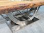 Preview: Esszimmertisch mit baumkante massiver Holztisch 250cm