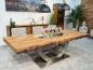 Preview: Esszimmertisch mit baumkante massiver Holztisch 250cm