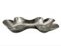Preview: Tischschale Blattform aus Aluminium
