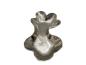 Preview: Tischschale Blattform aus Aluminium