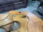 Preview: Unikat Couchtisch Baumstamm Baumscheibe Holz massiv handgearbeitet