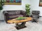 Preview: Unikat Couchtisch Baumstamm Baumscheibe Holz massiv handgearbeitet