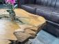 Preview: Coffee table made of solid wood with irregular shape