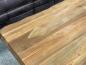 Preview: Solid wood coffee table made from recycled teak with metal base.