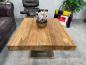 Preview: Solid wood coffee table made from recycled teak, rectangular.