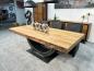 Preview: Massiver Esstisch Echtholz 220 cm Deep Island
