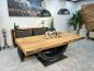 Preview: Massiver Esstisch Echtholz 220 cm Deep Island