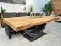 Preview: Massiver Esstisch Echtholz 220 cm Deep Island