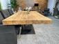 Preview: Massiver Esstisch Echtholz 220 cm Deep Island