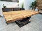 Preview: Massiver Esstisch Echtholz 220 cm Deep Island