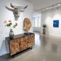 Preview: Stierkopf-Skulptur-aus-Holz-Wanddeko