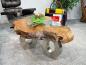 Preview: Wohnzimmertisch aus Holz Lakeside Baumscheibentisch