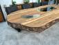 Preview: Nachhaltiger Esstisch aus recyceltem Altholz "Fusion"