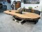 Preview: Nachhaltiger Esstisch aus recyceltem Altholz "Fusion"