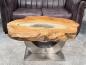 Preview: Massivholz Couchtisch Baumstamm Baumscheibe Expression Handarbeit