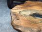 Preview: Massivholz Couchtisch Baumstamm Baumscheibe Expression Handarbeit