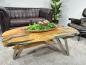 Preview: Design Vollholz Sofatisch Baumscheibe