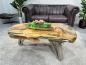 Preview: Design Vollholz Sofatisch Baumscheibe