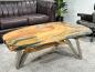 Preview: Design Vollholz Sofatisch Baumscheibe