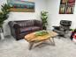 Preview: Design Vollholz Sofatisch Baumscheibe