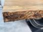 Preview: Wohnzimmertisch Deep Island 220x100 aus massivem Altholz und Rohstahl