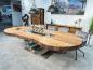 Preview: Außergewöhnlicher Esstisch 300 cm Fusion Vollholz massiv