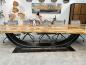 Preview: Last Item Large Conference Table / Dining Table approx. 399 x 107-133 x 75 cm made from a solid Suar wood slab