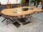 Preview: Massiver Holtisch Fusion aus recyceltem Holz