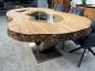 Preview: Massiver Holtisch Fusion aus recyceltem Holz