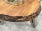 Preview: Design Sofatisch Loftstyle Altholz Edelstahl
