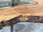 Preview: Design Sofatisch Loftstyle Altholz Edelstahl