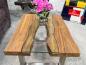 Preview: Couchtisch mit Glas Old Elements 80x60