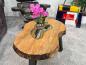 Preview: Design Sofatisch Loftstyle Altholz Rohstahl