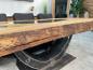 Preview: handgefertigter Massivholz Esstisch aus Teak