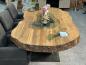 Preview: handgefertigter Massivholz Esstisch aus Teak