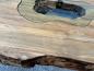 Preview: Organisch ovaler Couchtisch Fusion Holz Altholz Stahl rustikal