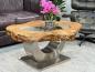 Preview: Massivholz Couchtisch Baumstamm Baumscheibe Expression Handarbeit