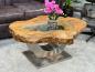 Preview: Massivholz Couchtisch Baumstamm Baumscheibe Expression Handarbeit