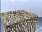 Preview: Dekoration Hocker aus Massivholz