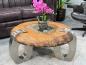 Preview: Runder Couchtisch aus Holz Clash