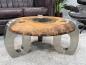 Preview: Runder Couchtisch aus Holz Clash