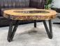 Preview: massiver Beistelltisch aus recyceltem Teakholz