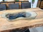 Preview: Design Massivholztisch mit extrem starker Tischplatte