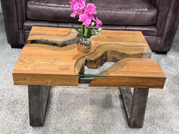 Couchtisch aus Holz Elements 100-80cm