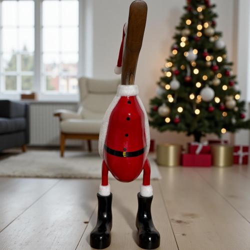 Holzente Weihnachten Dekofigur